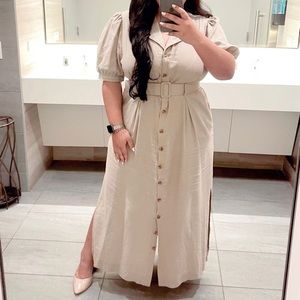CALVIN KLEIN Linen Dress